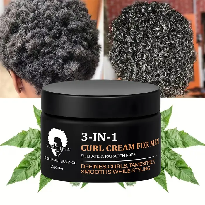 Crème anti-boucles 3 en 1 pour hommes