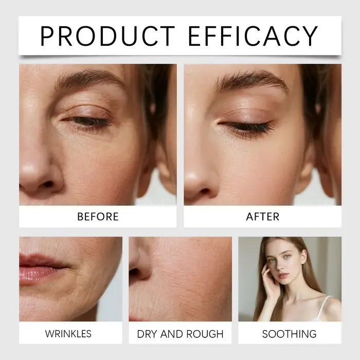 Sérum de Nuit Nourrissant et Hydratant, Essence Réparatrice Apaisante et Éclaircissante Anti-Âge, Soin Doux de Nuit pour le Visage