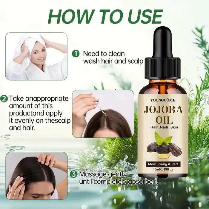 Huile de jojoba naturelle Anti-âge raffermissant peau visage hydratant relaxant
