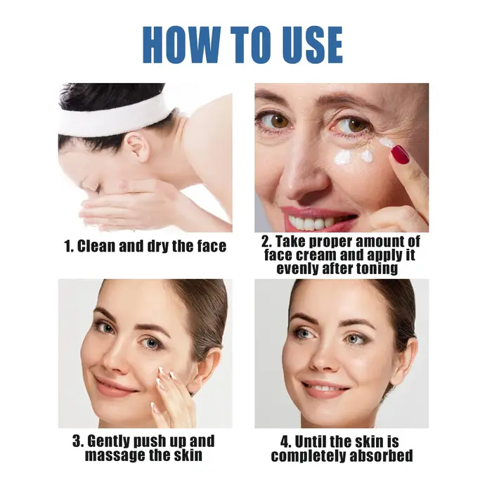 Crème pour le visage Anti-rides instantanée