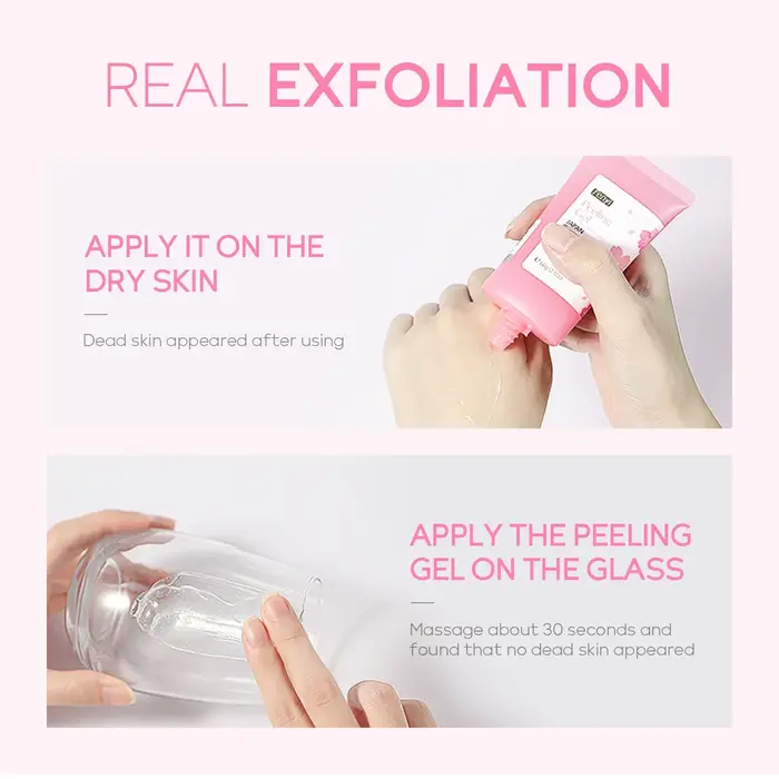Sakura visage nettoyage en profondeur Gel exfoliant soins de la peau blanchissant hydratant réparation gommage