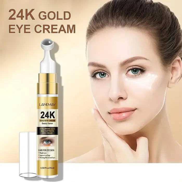Crème pour les yeux à l'or 24 carats