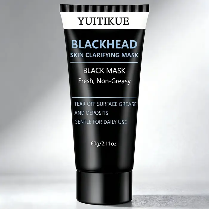 Masque clarifiant pour la peau YUITIKUE contre les points noirs 60g, masque décolleur doux, élimine 
