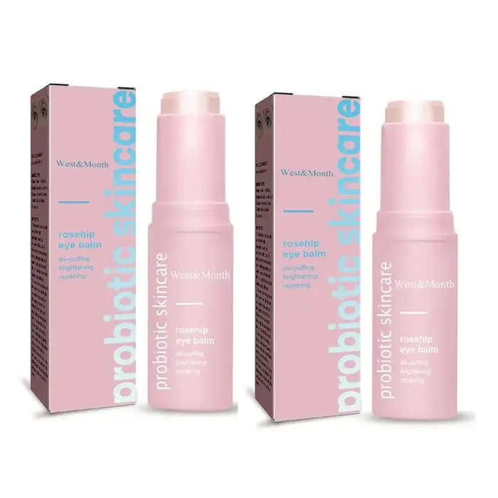 Baume pour les yeux de rose musquée Extra pour femmes, 2 pièces, bâton hydratant pour les yeux, baum