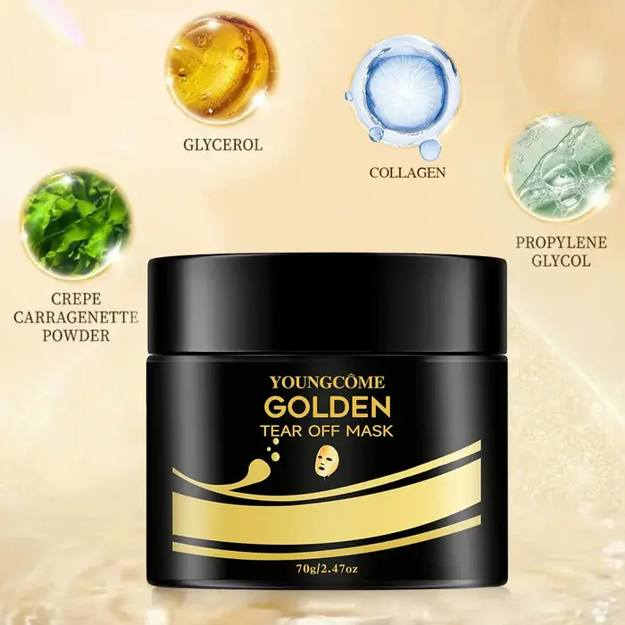 Masque à déchirer en or 24K