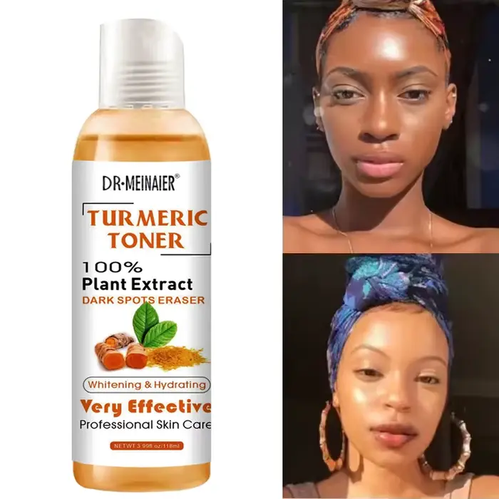 Sérum éclaircissant pour le visage, tonique au curcuma, correcteur foncé, hydratant, vitamine C, Ess