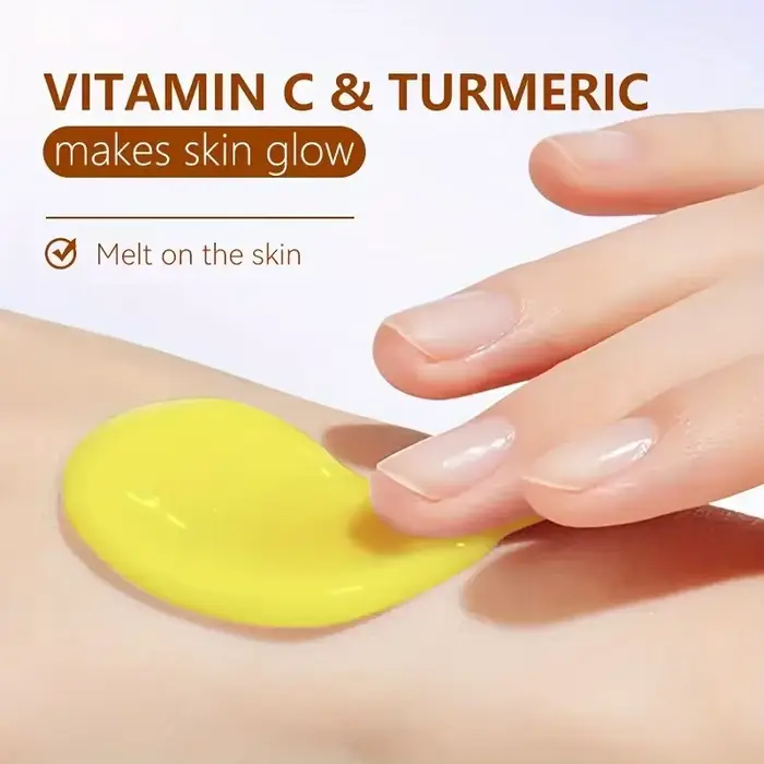 Crème pour le visage au curcuma et à la vitamine C - Hydrate en profondeur