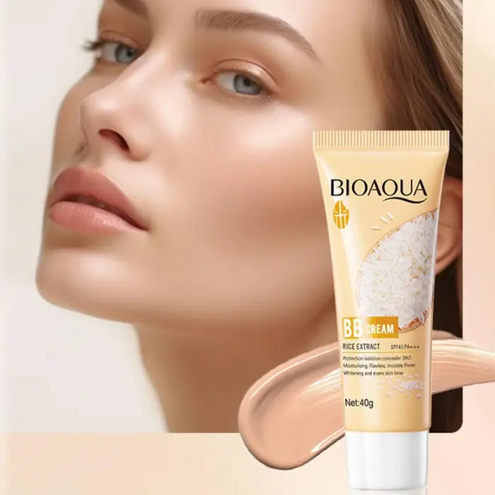 Nouvelle crème BB hydratante à la poudre de riz BIOAOUA