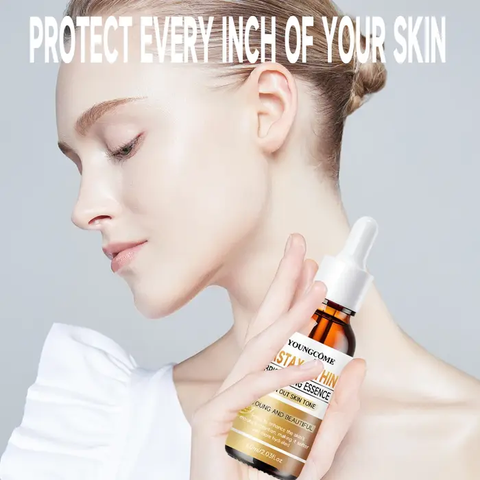 YOUNGCOME Astaxanthine raffermissant et hydratant Essence Anti-âge lisse les rides hydrate éclaircit resserre les soins de la peau