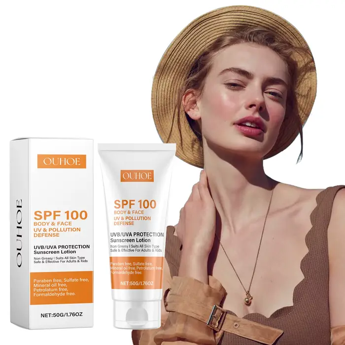 Crème solaire visage et corps Non grasse SPF 100+