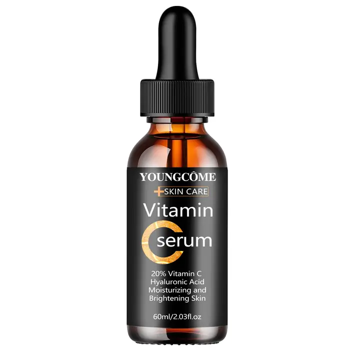 YOUNGCOME Sérum à l'acide hyaluronique à la vitamine C - Essence pour le visage hydratante et raffermissante quotidienne pour tous les types de peau 40/60ML