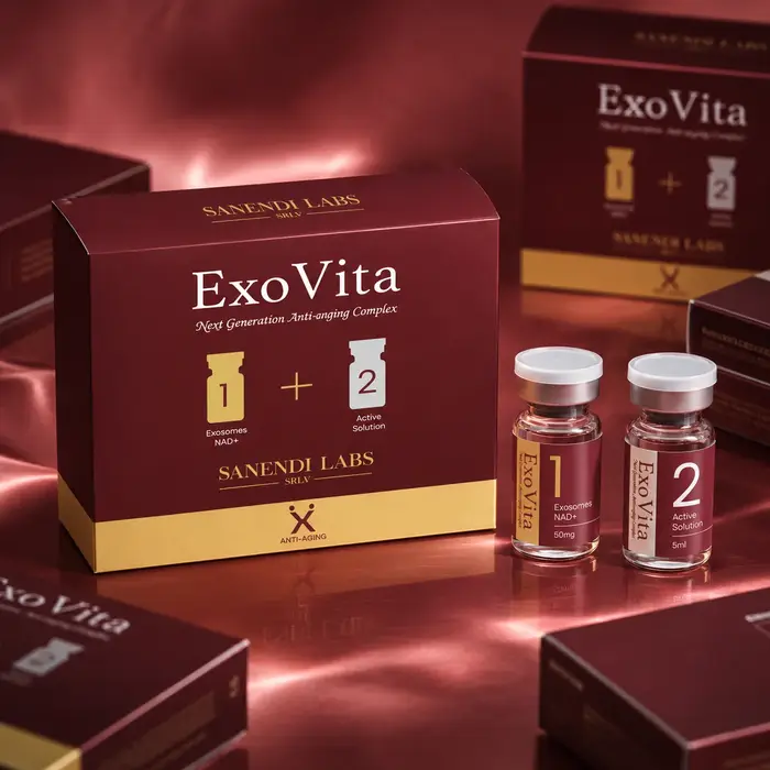 Sérum SANENDI PDRN NAD+ EXOSVITA 2 en 1 pour le soin du visage