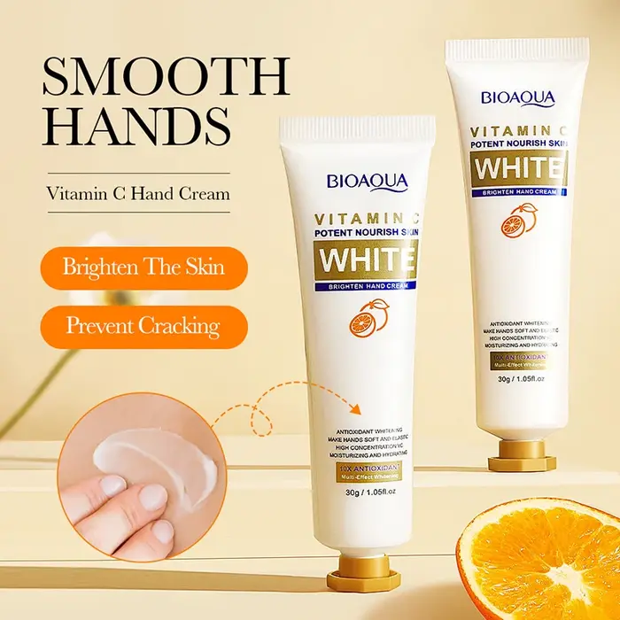 1/2 pièces Crème pour les mains BIOAQUA à la vitamine C