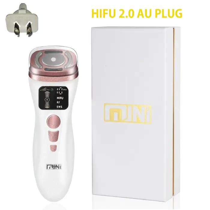 2.0 Mini HIFU Machine soins de la peau du visage EMS microcourant pour le raffermissement de la peau
