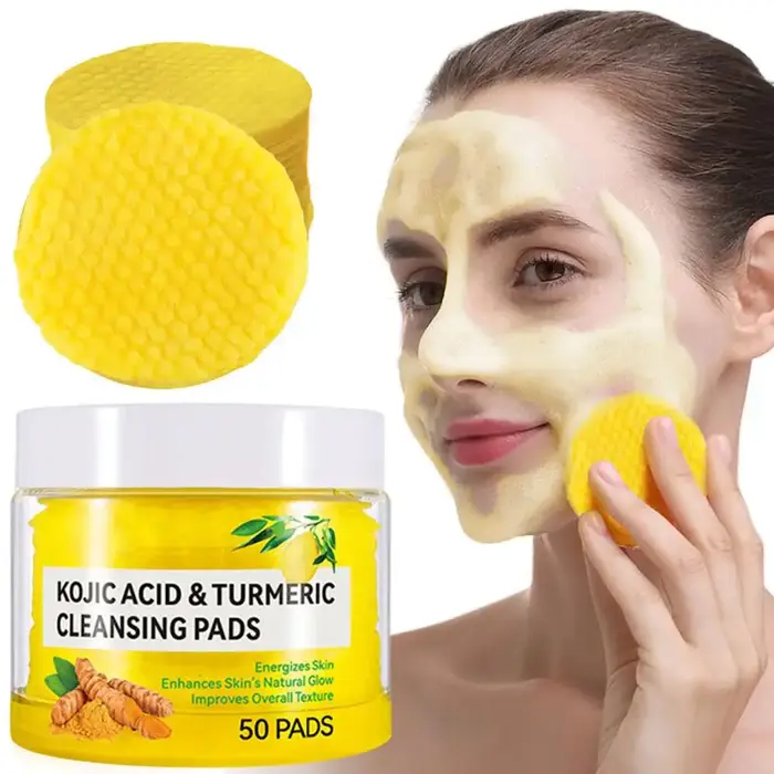 Savon au citron au curcuma/coussin nettoyant/crème pour le visage/sérum série curcuma produit de soin éclaircit le teint pour tous les types de peau nourrir