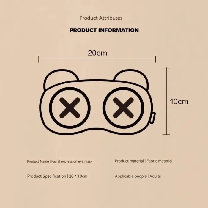 Masque pour les yeux mignon sommeil apaisant la Fatigue oculaire compresse chaude porter des masques