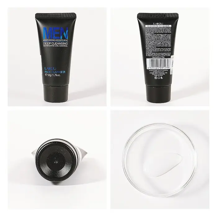 LAIKOU hommes nettoyant pour le visage lavage du visage hydratant homme soins de la peau contrôle du sébum points noirs enlever gommage cosmétiques profond Norishing