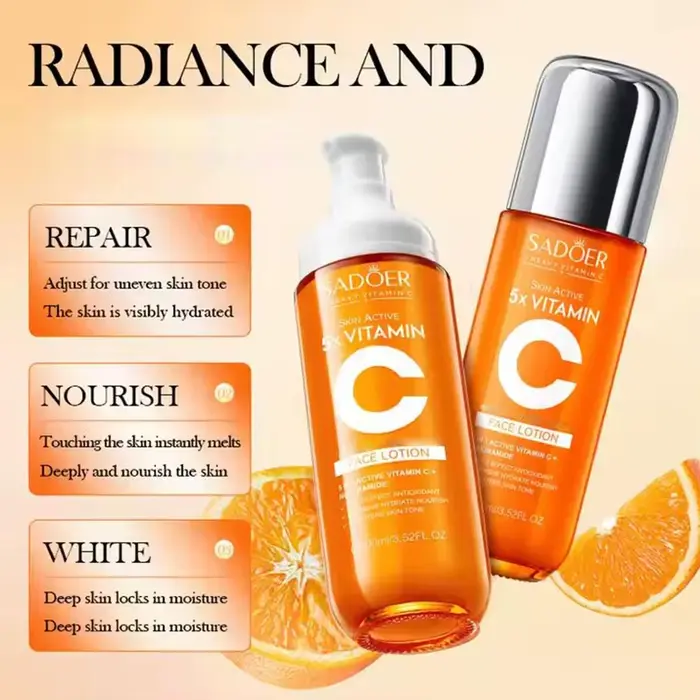 5xvitamine C éclaircissant sérum pour le visage