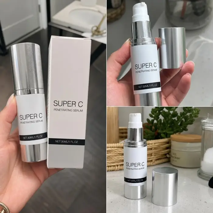 Sérum à la vitamine C pénétrant, raffermissant, resserrant les pores, hydratant, lissant la peau, pour un teint uniforme, soin du visage quotidien à domicile, essence pour le soin de la peau
