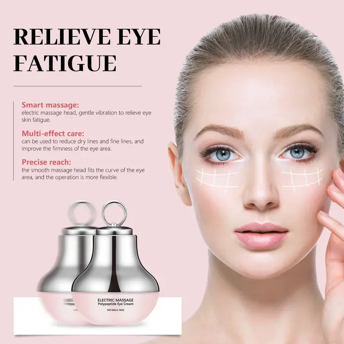 Massage électrique polypeptide raffermissant crème pour les yeux Lifting ligne Fine soulager la Fatigue cernes beauté hydratant soins de la peau
