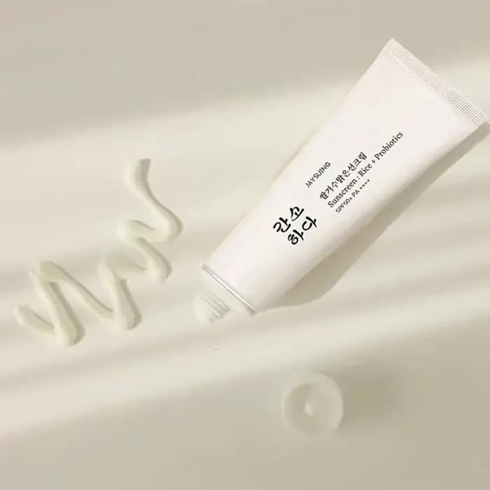 Crème solaire SPF50 +, crème solaire probiotique de riz coréen 50ml