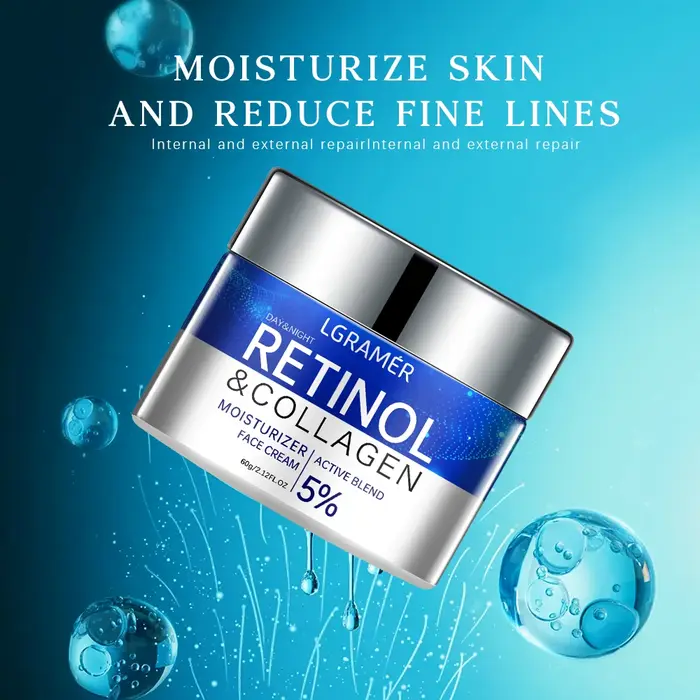 Crème anti-âge raffermissante au rétinol déformable remodelante, raffermissante, liftante, estompe les ridules, blanchissante, hydratante, éclaircissante, soins pour la peau, cosmétique