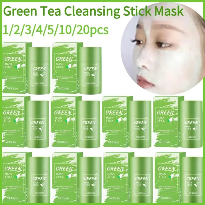 Masque Nettoyant Visage au Thé Vert en Stick – Réduit les Pores
