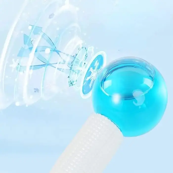 Lot de 2 globes de glace pour massage facial