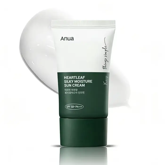 Crème solaire hydratante soyeuse ANUA Heartleaf coréenne 50 ml SPF50+ Légère et hydratante Soins du 