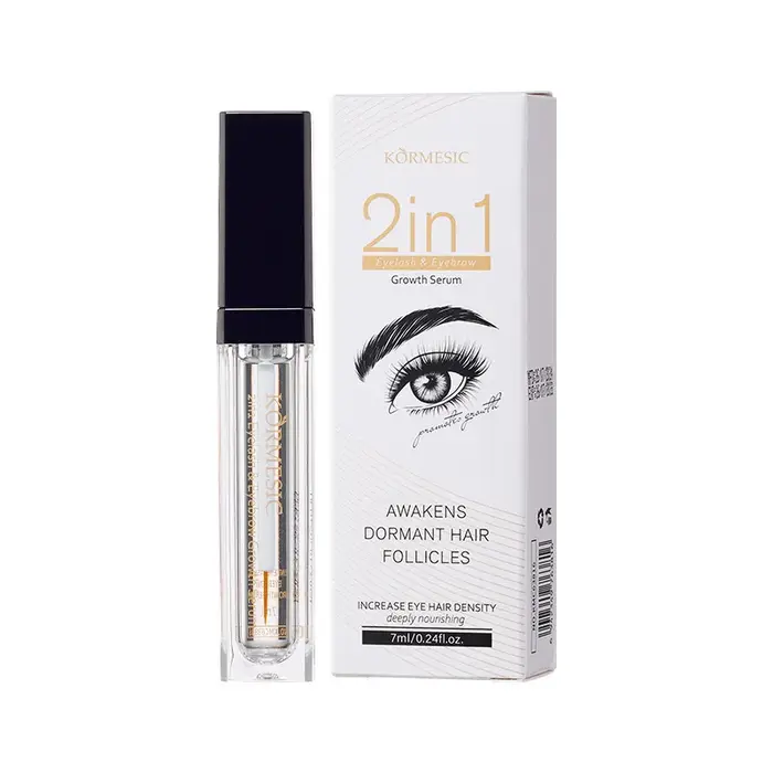 Sérum 2-en-1 pour la croissance des cils et des sourcils – Accélérateur rapide pour des sourcils plu