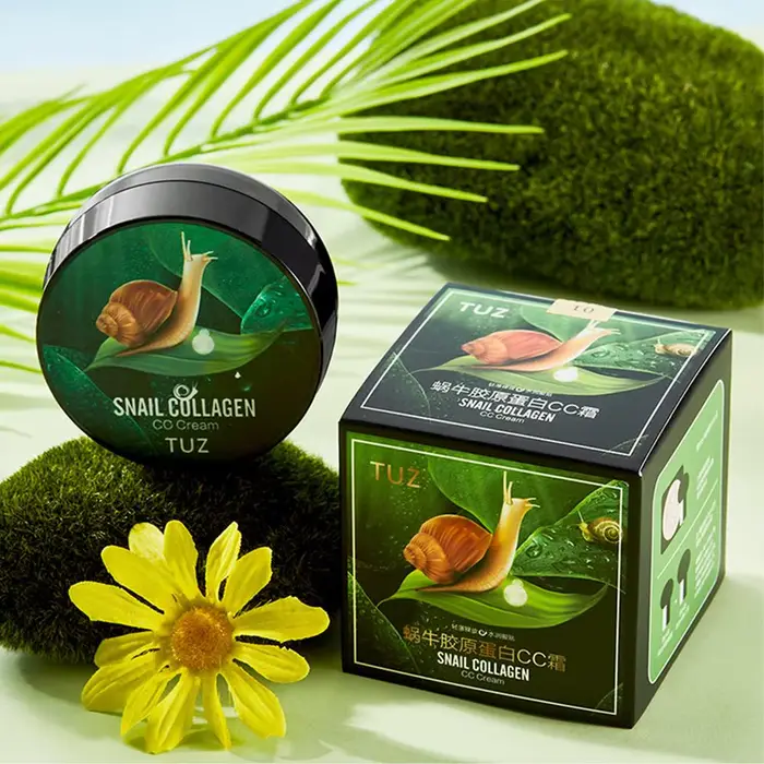 Crème CC au collagène d'escargot