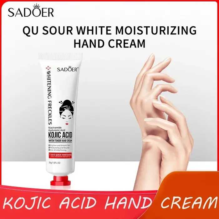 Crème pour les mains Anti-rides à l'acide kojique