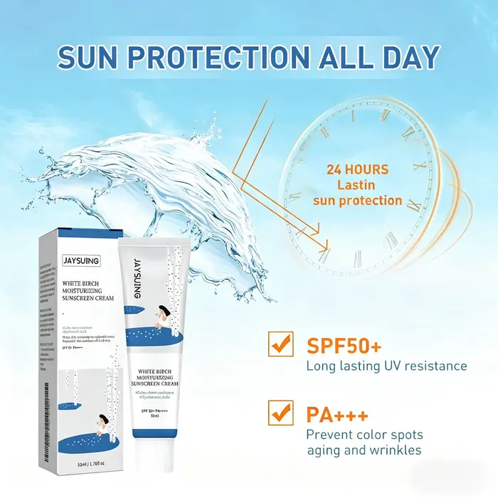Crème solaire hydratante SPF50+ PA+++ à large spectre