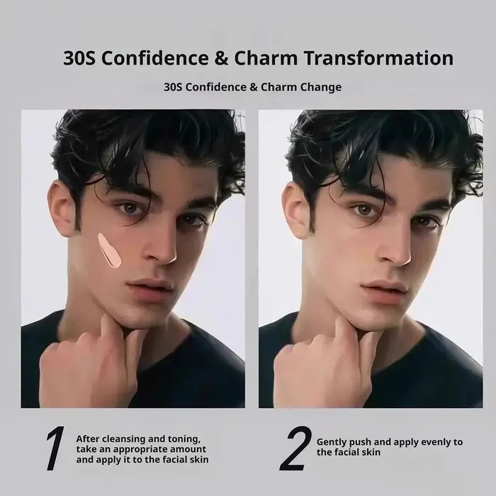 Crème rafraîchissante BB sans maquillage pour hommes AMR - Contrôle du sébum