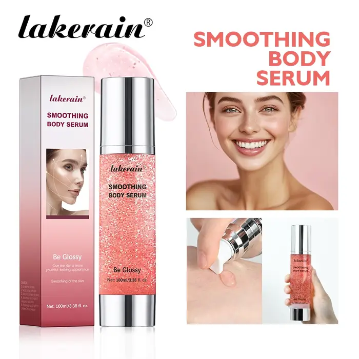 Sérum lissant pour le corps et le visage, hydratant et brillant, vitamine E, acide hyaluronique, rét