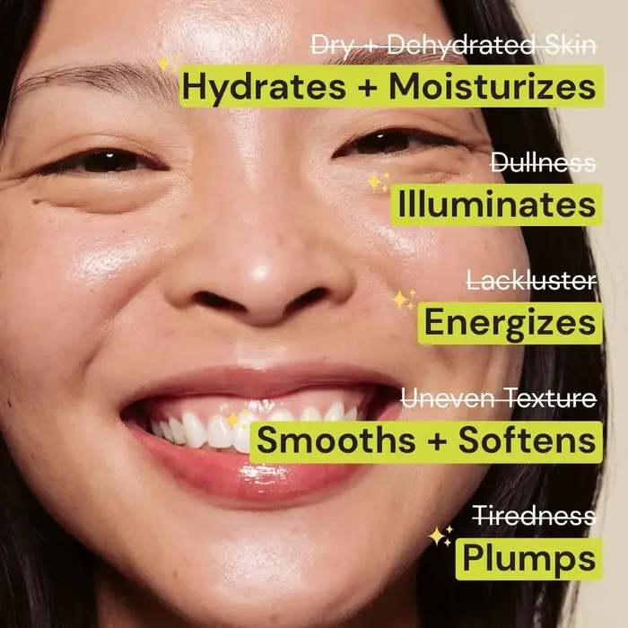 Crème énergisante pour le visage au collagène - Pour peaux sèches et ternes