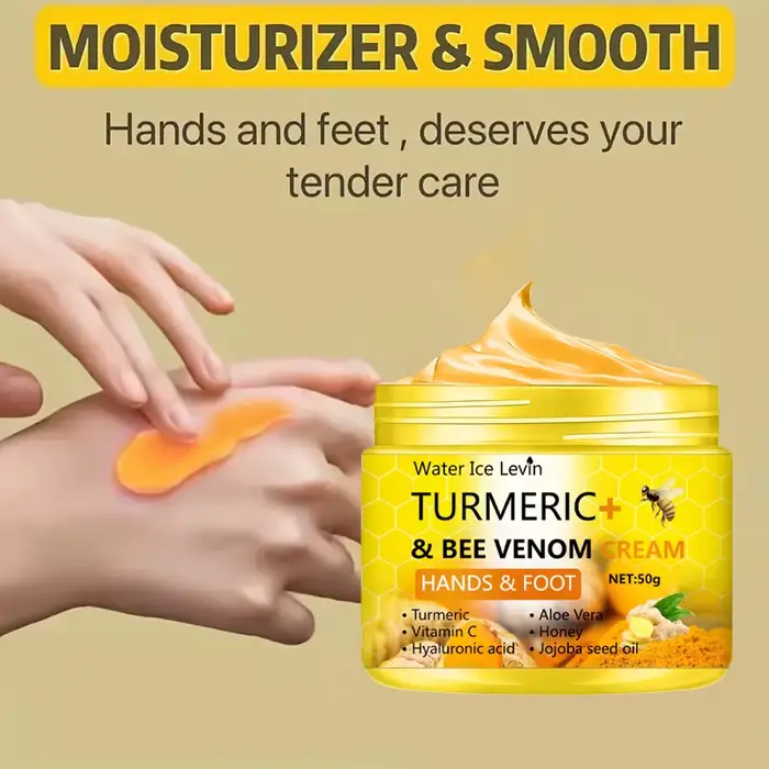Curcuma veine d'abeille Anti-séchage fissure pied crème main craquelée réparation peau élimination soin crème pieds morts peau des mains 50g