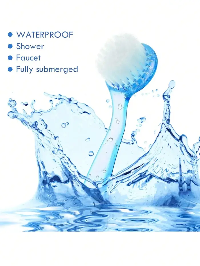 Brosse nettoyante pour le visage avec poignée en acrylique