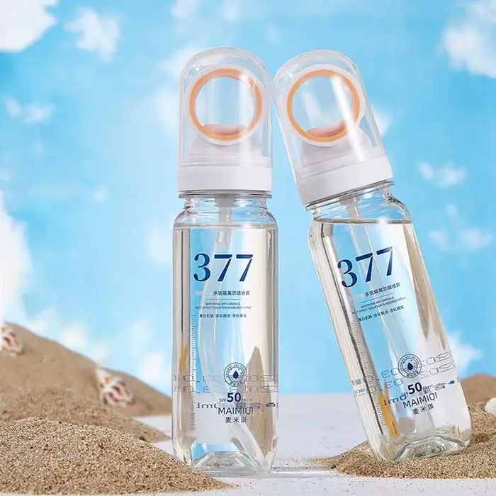 377 Spray de protection solaire SPF50 + Anti-âge Anti-rides hydratant blanchissant crème solaire Spray visage corps cou soins de la peau Spray 2025