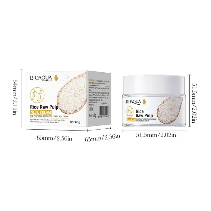 Crème hydratante pour le cou au peptide de riz, raffermissante, réduit les rides du cou, niacinamide, hydrate, nourrit, crème de massage, soin quotidien portable
