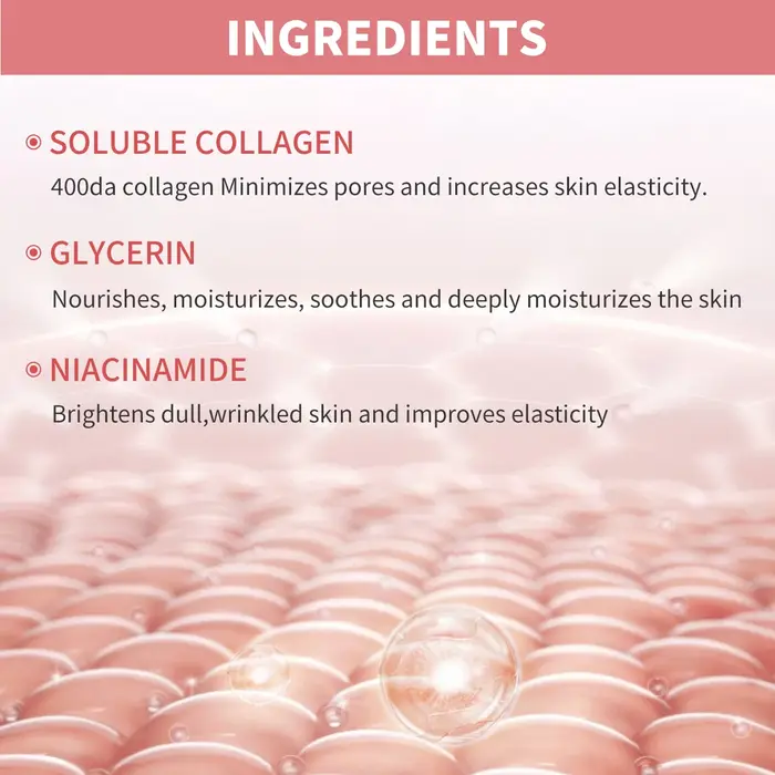 Masque en gel de collagène rose