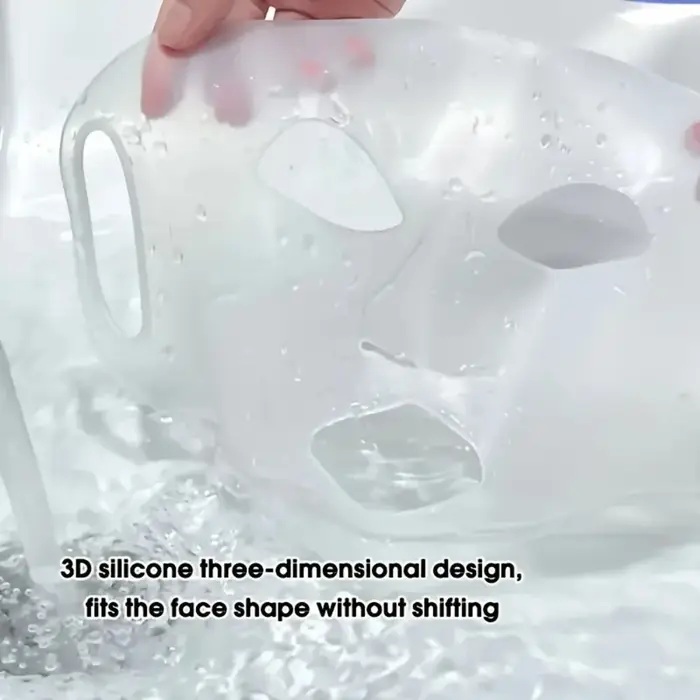 Masque facial hydratant en silicone 3D, outil de visage raffermissant