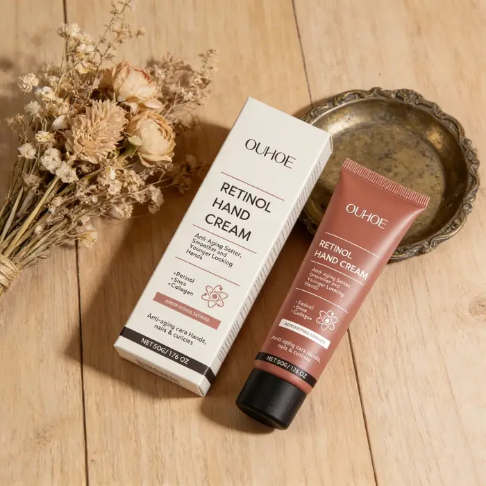 Crème Raffermissante pour les Mains au Rétinol – Hydratation Longue Durée