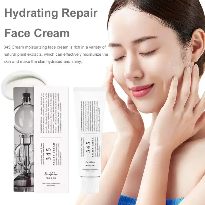 Crème hydratante apaisante 345 Relief pour la réparation du visage