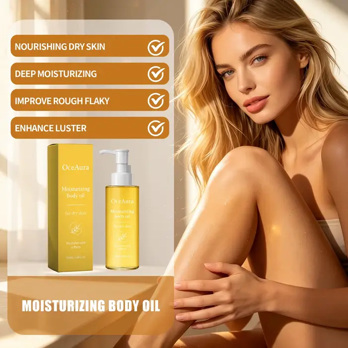 Huile Corporelle Hydratante Peaux Sèches Absorption Rapide Nourrissante Naturelle Adoucissante Légère Soin Non Gras Éclat Hydratant