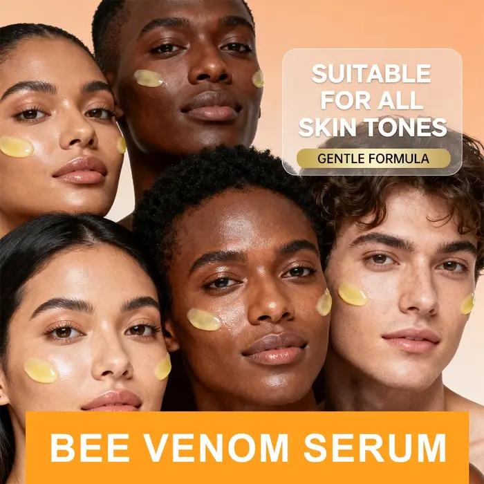 SUYARUN Sérum visage au venin d'abeille – Essence raffermissante anti-âge pour la réduction des rides et lueur jeune.