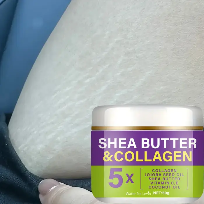 Crème Nourrissante au Beurre de Karité & Collagène | Complexe Lipidique Végétal | Nutrition Intense + Éclat Naturel