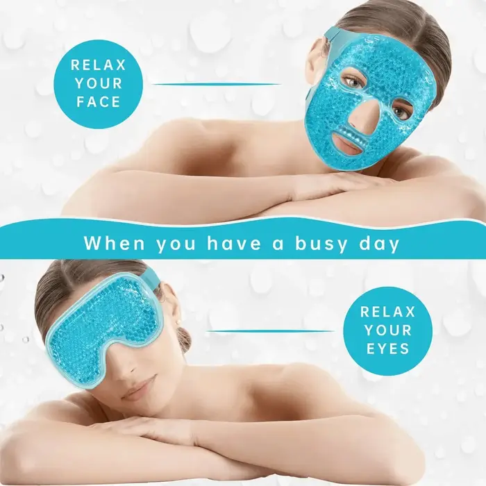 Gel rafraîchissant glace visage masque pour les yeux