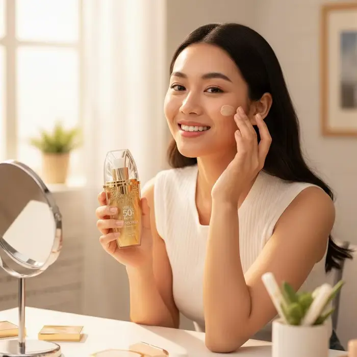Crème solaire visage Little Golden Jar SPF50 Protection UV Non grasse Crèmes solaires d'été Bloqueur de beauté