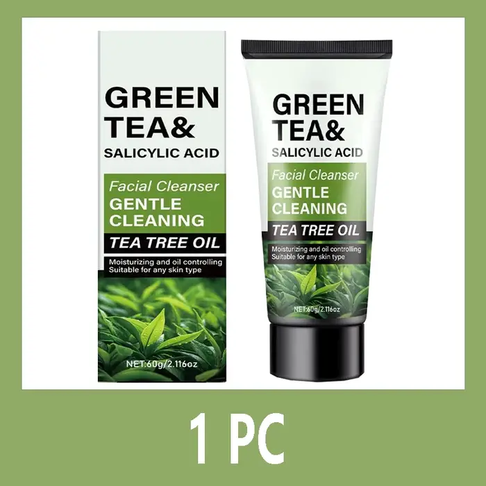 Nettoyant visage pour homme 60g - Thé vert & Acide salicylique